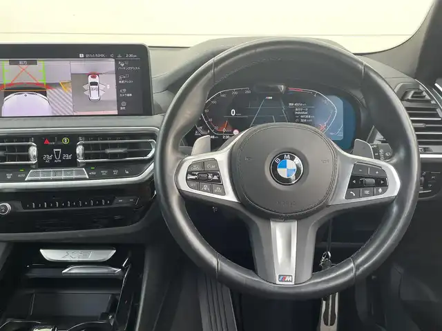 ＢＭＷ Ｘ３ xDrive20d Mスポーツ 岡山県 2022(令4)年 4.6万km アルピンホワイトⅢ HUD/純正iDrive7/アラウンドビューカメラ/モカブラウンレザーシート/シートヒーター/パワーシート/ACC/オートライト/オートハイビーム/レインセンサー/PDC/パーキングアシスト/ライトカーペット/正面衝突警告/側面衝突警告/車線逸脱警告/ステアリングサポート/車線変更警告/パドルシフト/アップルカープレイ/ミラー一体型ETC/BMW純正ルーフキャリア/ドラレコ（F/R）