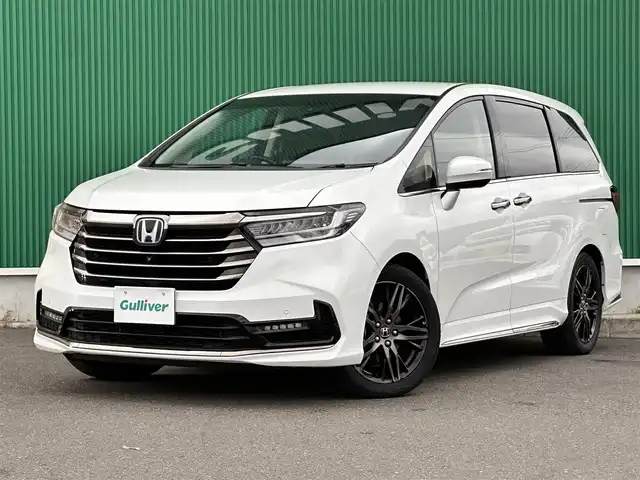 ホンダ オデッセイ ハイブリッド e:HEVアブソルート EX 宮城県 2021(令3)年 4.7万km プラチナホワイトパール 本革シート/＝＝＝/ホンダセンシング/・衝突軽減ブレーキ/・歩行者事故低減ステアリング/・アダプティブクルーズコントロール/・車線維持支援システム/・路外逸脱抑制機能/・誤発進抑制機能/・先行車発進お知らせ機能/・標識認識機能/・後方誤発進抑制機能/マルチビューカメラシステム/スマートパーキングアシストシステム/パーキングセンサーシステム/ブラインドスポットインフォメーション/純正10インチナビ（VXU-217DYi）/・CD/DVD/・Bluetooth/・フルセグTV/ビルトインETC2.0/センターコンソールボックス＋AC電源1500W/ハンズフリーアクセスパワーバックドア/ジェスチャーコントロールパワースライドドア（両側）/パワーシート/シートヒーター/革巻きステアリング/ステアリングスイッチ/電動パーキングブレーキ/ブレーキホールド/LEDヘッドランプ/フォグランプ/オートライト/スマートキー＆プッシュスタート/電動格納ミラー/純正18インチAW/純正フロアマット/W/サイド/カーテンエアバッグ