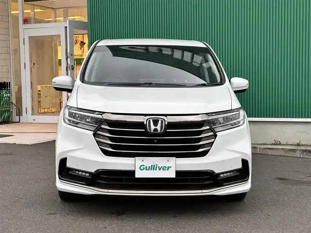 ホンダ オデッセイ ハイブリッド e:HEVアブソルート EX 宮城県 2021(令3)年 4.7万km プラチナホワイトパール 本革シート/＝＝＝/ホンダセンシング/・衝突軽減ブレーキ/・歩行者事故低減ステアリング/・アダプティブクルーズコントロール/・車線維持支援システム/・路外逸脱抑制機能/・誤発進抑制機能/・先行車発進お知らせ機能/・標識認識機能/・後方誤発進抑制機能/マルチビューカメラシステム/スマートパーキングアシストシステム/パーキングセンサーシステム/ブラインドスポットインフォメーション/純正10インチナビ（VXU-217DYi）/・CD/DVD/・Bluetooth/・フルセグTV/ビルトインETC2.0/センターコンソールボックス＋AC電源1500W/ハンズフリーアクセスパワーバックドア/ジェスチャーコントロールパワースライドドア（両側）/パワーシート/シートヒーター/革巻きステアリング/ステアリングスイッチ/電動パーキングブレーキ/ブレーキホールド/LEDヘッドランプ/フォグランプ/オートライト/スマートキー＆プッシュスタート/電動格納ミラー/純正18インチAW/純正フロアマット/W/サイド/カーテンエアバッグ