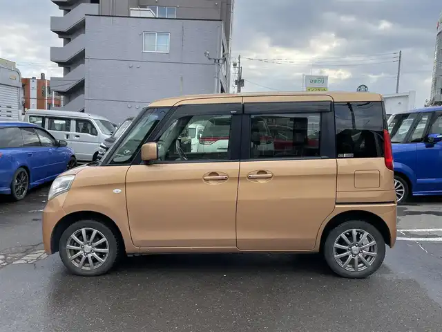 スズキ スペーシア X 道央・札幌 2013(平25)年 10.6万km キャンドルオレンジメタリック プッシュスタート/純正ナビ・TV/バックカメラ/左側パワースライドドア/ETC