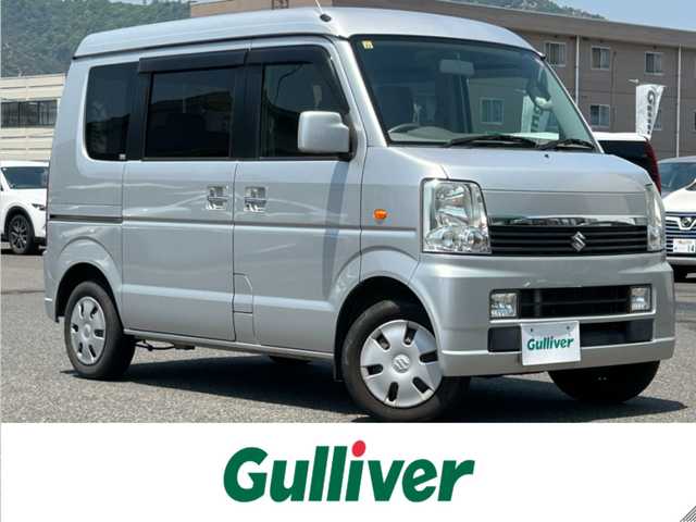 スズキ エブリィ ワゴン JPターボ ハイルーフ 広島県 2012(平24)年 12.8万km シルキーシルバーメタリック ワンオーナー/ターボ/4WD/SDナビ/[CD/AM/FM]/ワンセグTV/D席シートヒーター/ハロゲンフォグランプ/分離式シート/ジャッキ車載/保証書/取扱説明書