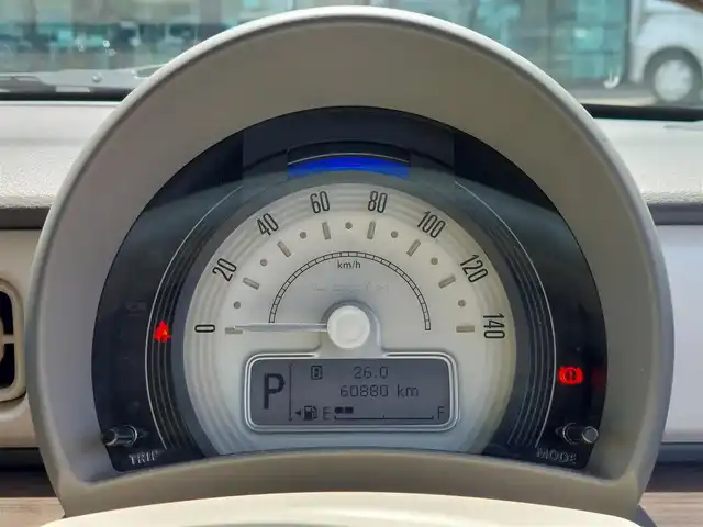 スズキ ラパン F リミテッド 熊本県 2018(平30)年 6.1万km フォーンベージュM レーダーブレーキサポート/SDナビ(AVIC-RZ302)/フルセグTV/CD/DVD/BT/シートヒーター/アイドリングストップ/横滑り防止装置/LEDヘッドライト/革巻きステアリング/純正アルミホイール/保証書・取説・スペアキー