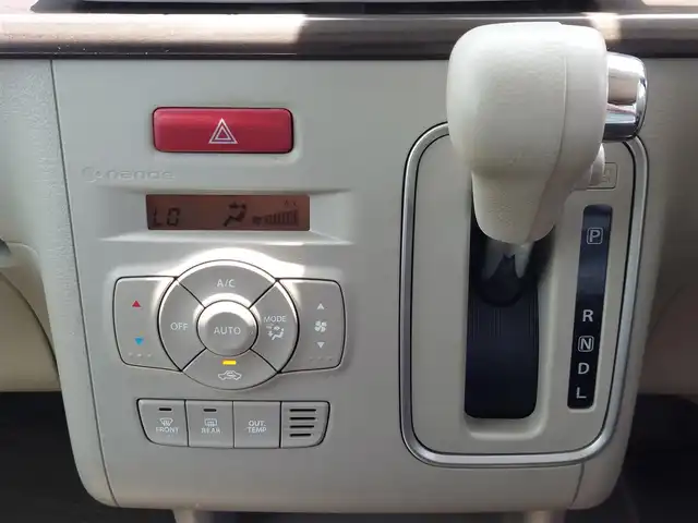 スズキ ラパン F リミテッド 熊本県 2018(平30)年 6.1万km フォーンベージュM レーダーブレーキサポート/SDナビ(AVIC-RZ302)/フルセグTV/CD/DVD/BT/シートヒーター/アイドリングストップ/横滑り防止装置/LEDヘッドライト/革巻きステアリング/純正アルミホイール/保証書・取説・スペアキー
