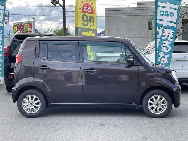 日産 モコ X FOUR 道央・札幌 2013(平25)年 9万km アーバンブラウン 社外ナビ（FM/AM、CD、DVD、USB）/バックカメラ/ETC/チップアップシート/ハロゲンオートライト/D席パワーシート/純正フロアマット/社外１３AW/ダブルエアバック/ABS/４WD/エンジンスターター/保証書、取扱説明書/スマートキー