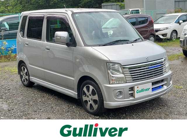 スズキ ワゴンＲ FT－S LTD 東京都 2007(平19)年 10.5万km シルキーシルバーメタリック 社外Gorillaナビ CN-GP715VD/ルームミラー型ドライブレコーダー/HIDヘッドライト/ドアバイザー/14インチ純正アルミホイール