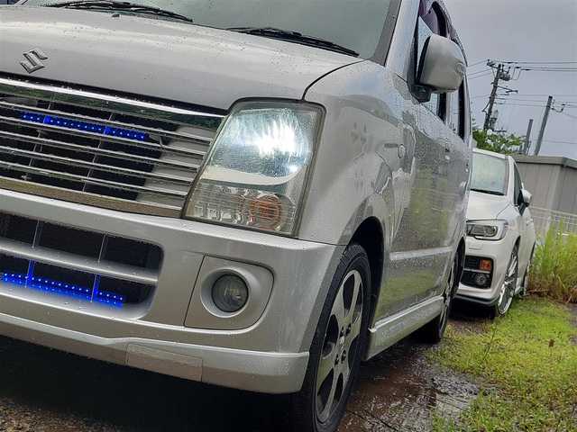 スズキ ワゴンＲ FT－S LTD 東京都 2007(平19)年 10.5万km シルキーシルバーメタリック 社外Gorillaナビ CN-GP715VD/ルームミラー型ドライブレコーダー/HIDヘッドライト/ドアバイザー/14インチ純正アルミホイール