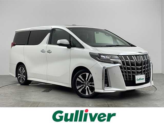 トヨタ アルファード S Cパッケージ 愛知県 2020(令2)年 5.5万km ホワイトパールクリスタルシャイン 禁煙車/純正T-Connect SDナビ/JBLブレミアムサウンドシステム/フルセグTV/CD・DVDデッキ/ビルトインETC/前後ドライブレコーダー/パノラミックビューモニター/ツインムーンルーフ/リヤシートエンターテインメントシステム/デジタルインナーミラー/トヨタセーフティセンス/プリクラッシュセーフティ/レーントレーシングアシスト/レーダークルーズ/ロードサインアシスト/アダプティブハイビーム/インテリジェントクリアランスソナー/リヤクロストラフィックオートブレーキ/インテリジェントパーキングアシスト2/3眼LEDヘッドライト/オートライト/LEDフォグランプ/パワーバックドア/両側ワンタッチパワースライドドア/黒合皮シート/前席パワーシート(快適温熱+ベンチレーション付)/運転席ポジションメモリー/2列目エグゼクティブパワーシート/助手席・2列目パワーオットマン/純正フロアマット/本革コンビステア/ステアスイッチ/ステアヒーター/プッシュスタート/電動格納ミラー(リバース連動機能付)/イモビライザー