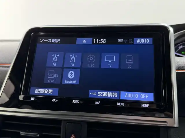 トヨタ シエンタ ハイブリッド ファンベースG 大阪府 2018(平30)年 5.9万km ブラックマイカ/ベージュ 2トーン 純正9型ナビ　全周囲カメラ Bluetooth　フルセグTV DVD再生　トヨタセーフティーセンス　クルーズコントロール　両側パワースライドドア　ビルトインETC オートライト　LEDヘッドライト　スマートキー