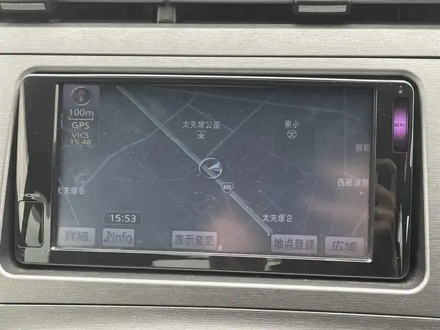 トヨタ プリウス S 栃木県 2014(平26)年 2.9万km ボルドーマイカメタリック 純正SDナビ/・フルセグTV/・CD/DVD/BT/・SD/AM.FM/バックカメラ/ビルトインETC/スマートキー/プッシュスタート/HIDヘッドライト/フォグランプ/オートライト/ステアリングスイッチ/純正15インチAW/フロアマット/横滑り防止システム/電動格納ウィンカーミラー
