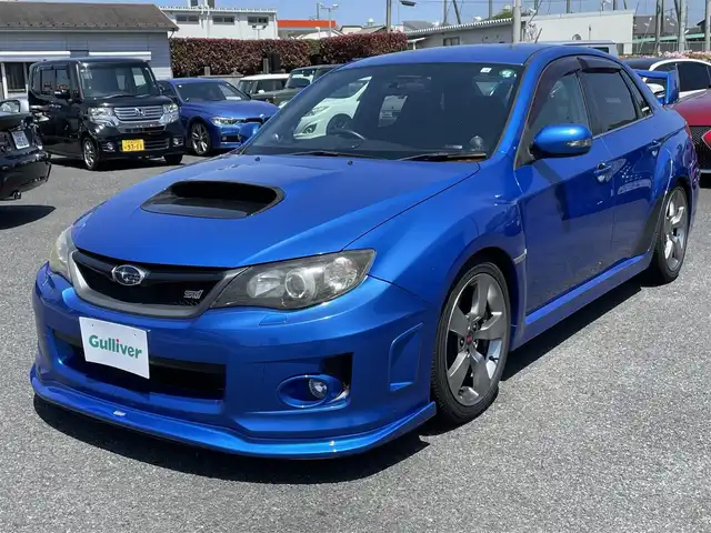 スバル インプレッサ ＷＲＸ STi 神奈川県 2012(平24)年 7.2万km WRブルーマイカ ワンオーナー/純正レカロハーフレザーシート/純正18インチAW/BLITZ車高調/柿本改マフラー/社外HDDナビ・地デジTV/社外CD/DVD/MSV/BT/USB/ETC/プッシュスタート/スマートキー×2/H24/25/26/27/28/29/R1/3/4/5/6年/ディーラー整備記録/保証書・取説あり