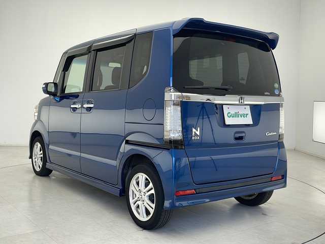 ホンダ Ｎ ＢＯＸ カスタム G Lパッケージ 千葉県 2012(平24)年 7.4万km プレミアムダイナミックブルーパール ワンオーナー/社外ナビ AVIC-MRZ09/フルセグTV/ETC/プッシュスタート/片側パワースライドドア/HIDヘッドライト/オートライト/ドアバイザー/14インチ純正アルミホイール/純正フロアマット