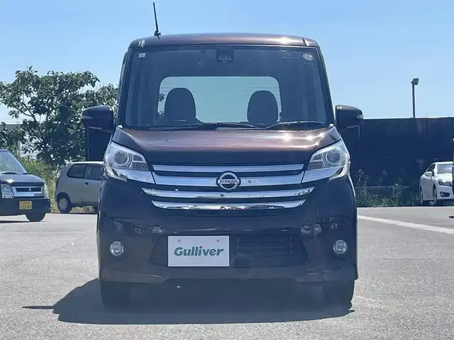 日産 デイズ ルークス HWS X Vセレ +SeftyⅡ 山形県 2015(平27)年 8.3万km モカブラウンP 純正SDナビ/　　【CD DVD BT フルセグ USB AUX】/アラウンドビューモニター/パワースライドドア/HIDヘッドライト/純正14インチアルミホイール/ドライブレコーダー/アイドリングストップ/電動格納ウィンカーミラー/フォグランプ/スマートキー