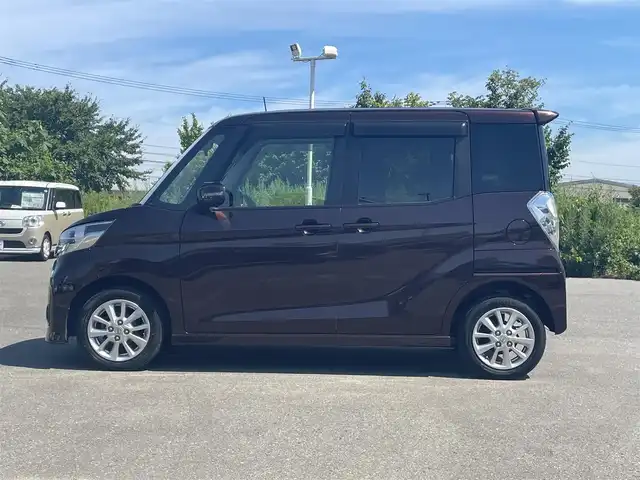 日産 デイズ ルークス HWS X Vセレ +SeftyⅡ 山形県 2015(平27)年 8.3万km モカブラウンP 純正SDナビ/　　【CD DVD BT フルセグ USB AUX】/アラウンドビューモニター/パワースライドドア/HIDヘッドライト/純正14インチアルミホイール/ドライブレコーダー/アイドリングストップ/電動格納ウィンカーミラー/フォグランプ/スマートキー