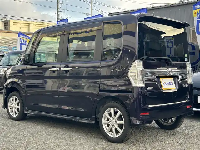 ダイハツ タント カスタム X 京都府 2014(平26)年 8.6万km ナイトシャドーパープルクリスタルM (株)IDOMが運営する【じしゃロン伏見店】の自社ローン専用車両になりますこちらは現金またはオートローンご利用時の価格です。自社ローンご希望の方は別途その旨お申付け下さい/社外ナビ(MDV-727DT)/(CD/DVD/Bluetooth/フルセグTV)/片側パワ-スライドドア/ＬＥＤヘッドライト/フォグランプ/オートライト/純正１４インチアルミホイール/純正フロアマット/ベンチシート/アイドリングストップ/スマートキー/備考欄あり