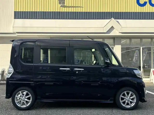 ダイハツ タント カスタム X 京都府 2014(平26)年 8.6万km ナイトシャドーパープルクリスタルM (株)IDOMが運営する【じしゃロン伏見店】の自社ローン専用車両になりますこちらは現金またはオートローンご利用時の価格です。自社ローンご希望の方は別途その旨お申付け下さい/社外ナビ(MDV-727DT)/(CD/DVD/Bluetooth/フルセグTV)/片側パワ-スライドドア/ＬＥＤヘッドライト/フォグランプ/オートライト/純正１４インチアルミホイール/純正フロアマット/ベンチシート/アイドリングストップ/スマートキー/備考欄あり