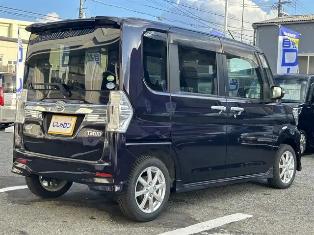 ダイハツ タント カスタム X 京都府 2014(平26)年 8.6万km ナイトシャドーパープルクリスタルM (株)IDOMが運営する【じしゃロン伏見店】の自社ローン専用車両になりますこちらは現金またはオートローンご利用時の価格です。自社ローンご希望の方は別途その旨お申付け下さい/社外ナビ(MDV-727DT)/(CD/DVD/Bluetooth/フルセグTV)/片側パワ-スライドドア/ＬＥＤヘッドライト/フォグランプ/オートライト/純正１４インチアルミホイール/純正フロアマット/ベンチシート/アイドリングストップ/スマートキー/備考欄あり