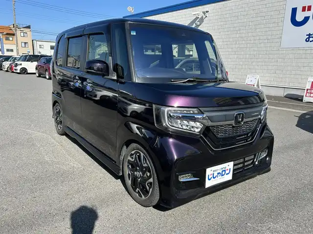 ホンダ Ｎ ＢＯＸ カスタム G L ターボ ホンダセンシング 群馬県 2017(平29)年 13.1万km プレミアムベルベットパープル・パール (株)IDOMが運営する【じしゃロン伊勢崎店】の自社ローン専用車両になりますこちらは現金またはオートローンご利用時の価格です。自社ローンご希望の方は別途その旨お申付け下さい/純正CDナビゲーション/バックカメラ/CD/DVD/SD/BT/USB/DTV/	Honda SENSING/	ナビ装着用スペシャルパッケージ＋ETC車載器/	オートリトラミラー/	アレルクリーンプラスシート/	プラズマクラスター技術搭載フルオート・エアコンディショナー/	リア左側パワースライドドア/	リア右側パワースライドドア/	前席用i-サイドエアバッグシステム＋サイドカーテンエアバッグシステム(前席/後席対応)/	ブラック塗装＋切削 15インチアルミホイール/	プライムスムース＆トリコットコンビシート/	パドルシフト