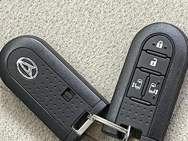 ダイハツ ムーヴ キャンバス G メイクアップ リミテッド　SAⅢ 熊本県 2019(平31)年 5.8万km パールホワイトⅢ/ライトローズマイカメタリックⅡ 2トーン 社外ナビCN-RE04WD（ＣＤ・ＤＶＤ・フルセグ・ＳＤ）/全周囲カメラ　/社外前方ドライブレコーダー　/ＥＴＣ　/両側パワースライドドア　/後ろのみクリアランスソナー　/アイドリングストップ　/衝突軽減ブレーキ　/レーンキープアシスト/横滑り防止/純正フロアマット/オートライト/オートマチックハイビーム/LEDヘッドライト/フォグランプ/スマートキー/プッシュスタート/スペアキー1本/保証書/取扱説明書