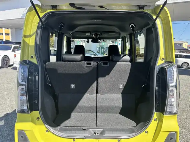 ダイハツ タント カスタム X 熊本県 2019(令1)年 5.8万km マスタードイエローマイカメタリック 純正9インチナビ（NSZN-Y69DS）/【フルセグTV/CD/DVD/Bluetooth】/バックカメラ/両側パワースライドドア/運転席ロングスライドシート/衝突軽減装置/コーナーセンサー/アイドリングストップ/純正15インチAW/前ドライブレコーダー/ビルトインETC/オートライト/電動格納ミラー/プッシュスタート/ステアリングスイッチ/フロアマット/ドアバイザー/横滑り防止/盗難防止装置/保証書/取扱説明書