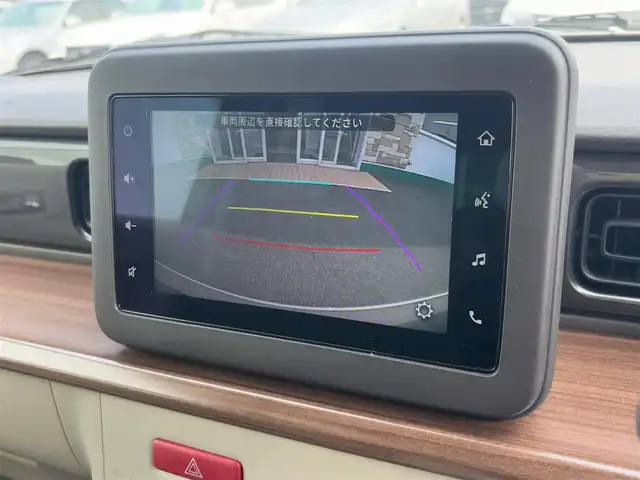 スズキ ラパン ＬＣ X 徳島県 2024(令6)年 0.5万km フォーンベージュM 純正ディスプレイオーディオ/ハーフレザーシート/シートヒーター/純正14インチアルミホイール/衝突被害軽減システム/レーンキープアシスト/横滑り防止装置/コーナーセンサー/バックカメラ/フロアマット/プッシュスタート/スマートキー