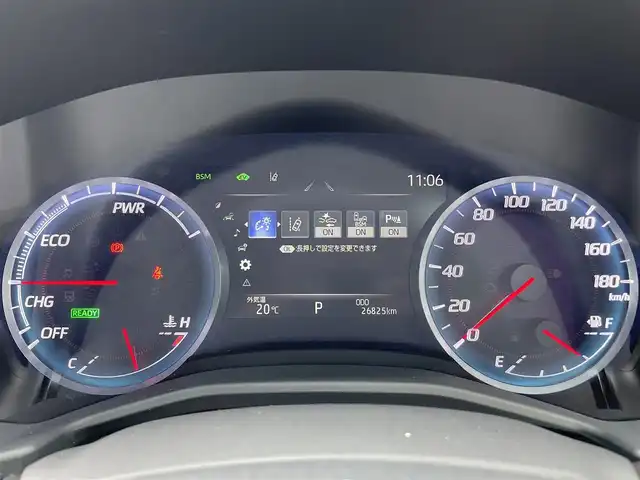 トヨタ クラウン ハイブリッド RS 愛媛県 2019(平31)年 2.7万km ブラック 純正ナビ　/全周囲カメラ　/自動駐車システム/トヨタセーフティセンス/レーダークルーズコントロール/衝突被害軽減装置/車線逸脱防止装置/ブラインドスポットモニター　/D/N席シートベンチレーション　/D/N席シートヒーター　/D/N席パワーシート　/ステアリングヒーター/ヘッドアップディスプレイ/パドルシフト　/ドラレコ　/電動パーキングブレーキ　/ETC2.0/電動チルト＆テレスコピック機構/現状サマー(純正AW)(225/45/R18)/BRIDGESTONE REGNO