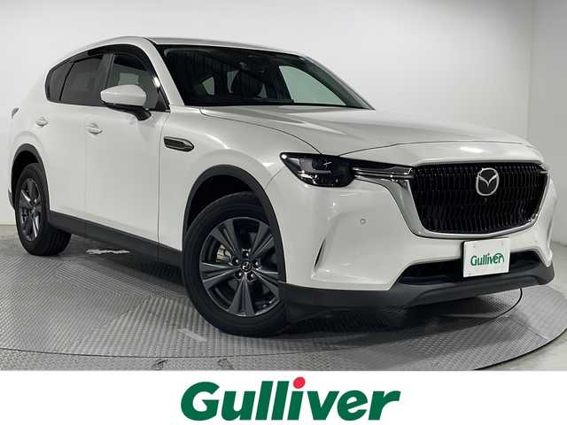 マツダ ＣＸ－６０ XD Sパッケージ 広島県 2023(令5)年 2.2万km ロジウムホワイトプレミアムメタリック 純正12.3型ナビ/360度ビューモニター/パワーシート/ポジションメモリー/シートヒーター/パワーバックドア/ステアリングヒーター/パドルシフト/レーダークルーズコントロール/ヘッドアップディスプレイ/ブラインドスポットモニタリング/アダプティブLEDヘッドライト/衝突軽減ブレーキ/レーンキープアシスト/誤発進抑制機能/ETC/USB入力端子
