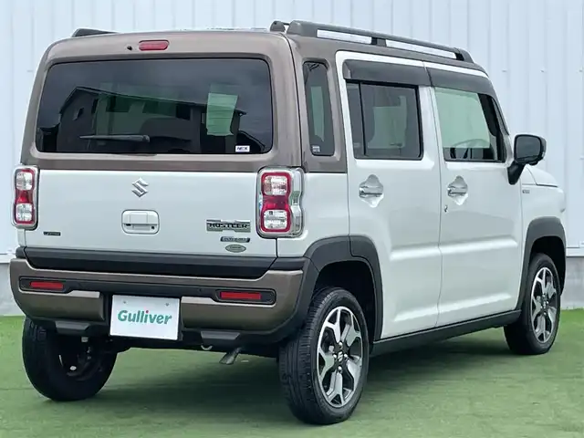 スズキ ハスラー Jスタイル Ⅱ ターボ 香川県 2022(令4)年 2.4万km ピュアホワイトパール/ウッディブラウン2トーンルーフ 純正ナビ/→AM/FM/CD/DVD/Bluetooth/フルセグTV/全方位カメラ/シートヒーター/レーダークルーズコントロール/レーンキープアシスト/プッシュスタート/アイドリングストップ/衝突軽減ブレーキ/ETC/パドルシフト/革巻きステアリング/LEDヘッドライト/オートライト/ステアリングスイッチ