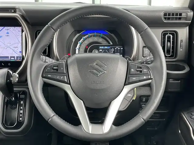 スズキ ハスラー Jスタイル Ⅱ ターボ 香川県 2022(令4)年 2.4万km ピュアホワイトパール/ウッディブラウン2トーンルーフ 純正ナビ/→AM/FM/CD/DVD/Bluetooth/フルセグTV/全方位カメラ/シートヒーター/レーダークルーズコントロール/レーンキープアシスト/プッシュスタート/アイドリングストップ/衝突軽減ブレーキ/ETC/パドルシフト/革巻きステアリング/LEDヘッドライト/オートライト/ステアリングスイッチ
