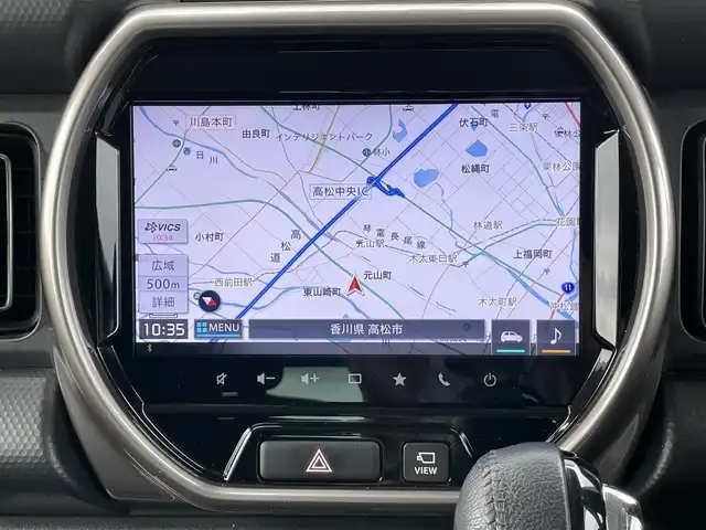スズキ ハスラー Jスタイル Ⅱ ターボ 香川県 2022(令4)年 2.4万km ピュアホワイトパール/ウッディブラウン2トーンルーフ 純正ナビ/→AM/FM/CD/DVD/Bluetooth/フルセグTV/全方位カメラ/シートヒーター/レーダークルーズコントロール/レーンキープアシスト/プッシュスタート/アイドリングストップ/衝突軽減ブレーキ/ETC/パドルシフト/革巻きステアリング/LEDヘッドライト/オートライト/ステアリングスイッチ
