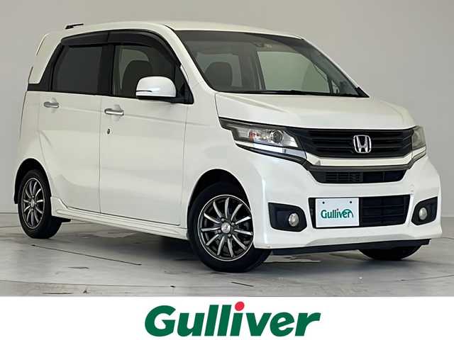 ホンダ Ｎ ＷＧＮ カスタム G ターボパッケージ 愛知県 2014(平26)年 5.2万km プレミアムホワイトパール 衝突軽減システム/SDナビ　ＳＤカードなし/クルーズコントロール/ＣＤ/Bluetooth/純正アルミホイール/HIDヘッドライト/パドルシフト/オートライト/ETC/ステアリングスイッチ/スマートキー/プッシュスタート