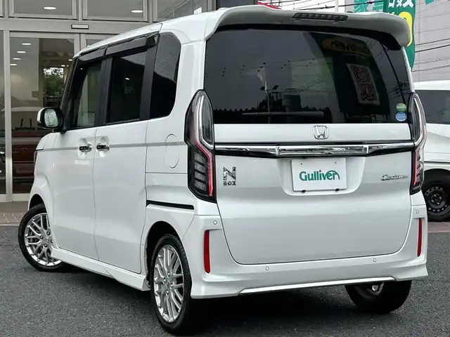 ホンダ Ｎ ＢＯＸ カスタム L ターボ 埼玉県 2021(令3)年 2.7万km プラチナホワイトパール ワンオーナー/純正Gathersナビ/バックカメラ/前後ドラレコ/Bluetooth/クルコン/ionエアコン/パドルシフト
