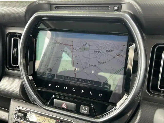 スズキ ハスラー Jスタイル ターボ 長崎県 2021(令3)年 2.7万km ピュアホワイトパール/ガンメタリック2トーン ワンオーナー/純正ナビ（9インチ）/・Bluetoothオーディオ/USBオーディオ/・Apple CarPlay/AndroidAuto/・フルセグTV/DVD/全方位モニター/セーフティサポート/・レーンキープアシスト/・アダプティブクルーズコントロール/シートヒーター（前席）/純正１５インチアルミ/LEDヘッドランプ/・オートライト/オートマチックハイビーム/J STYLEエンブレム（バックドア）/ビルトインETC/シートバックテーブル/ステアリングリモコン/スマートキー/純正シートカバー/取扱説明書/保証書/スペアキー1本