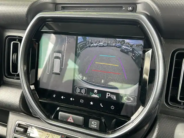 スズキ ハスラー Jスタイル ターボ 長崎県 2021(令3)年 2.7万km ピュアホワイトパール/ガンメタリック2トーン ワンオーナー/純正ナビ（9インチ）/・Bluetoothオーディオ/USBオーディオ/・Apple CarPlay/AndroidAuto/・フルセグTV/DVD/全方位モニター/セーフティサポート/・レーンキープアシスト/・アダプティブクルーズコントロール/シートヒーター（前席）/純正１５インチアルミ/LEDヘッドランプ/・オートライト/オートマチックハイビーム/J STYLEエンブレム（バックドア）/ビルトインETC/シートバックテーブル/ステアリングリモコン/スマートキー/純正シートカバー/取扱説明書/保証書/スペアキー1本