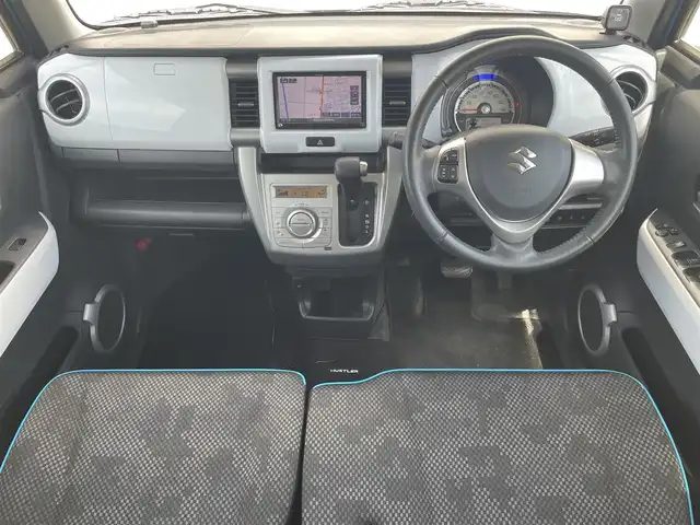 スズキ ハスラー X 新潟県 2018(平30)年 5.3万km サマーブルーM 衝突軽減/純正ナビ/(AM/FM/CD/DVD/BT/フルセグ)/バックカメラ/ETC/アイドリングストップ/シートヒーター/前後ドライブレコーダー/革巻きステアリング/ステアリングスイッチ/前後コーナーセンサー/AUTOライト/HIDヘッドライト/横滑り防止/プッシュスタート/スマートキー