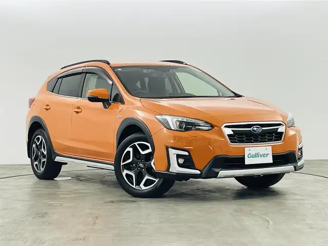スバル ＸＶ ハイブリッド アドバンス 福島県 2019(平31)年 3.2万km サンシャインオレンジ アイサイト/・プリクラッシュブレーキ　/・ツーリングアシスト　/・ＡＴ誤発進抑制制御/・後退時ブレーキアシスト/・全車速追従機能付クルーズコントロール/・アダプティブドライビングビーム/後退方警戒支援システム/純正ナビゲーション/【TV/BT/CD/AM・FM/SD/AUX/Ipod】/・バックカメラ/ETC/パドルシフト/ステアリングスイッチ/プッシュスタート/・スマートキー/D/Nパワーシート/電子パーキング/・オートホールド/ＬＥＤライト/・フォグライト/純正フロアマット/ドアバイザー/電動格納ミラー