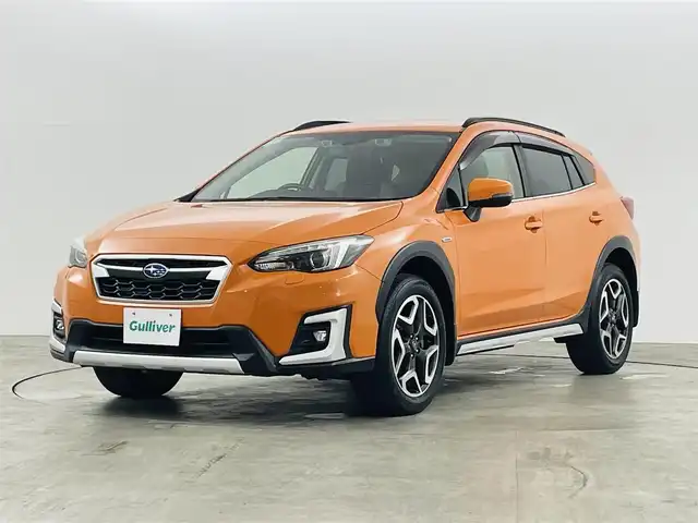 スバル ＸＶ ハイブリッド アドバンス 福島県 2019(平31)年 3.2万km サンシャインオレンジ アイサイト/・プリクラッシュブレーキ　/・ツーリングアシスト　/・ＡＴ誤発進抑制制御/・後退時ブレーキアシスト/・全車速追従機能付クルーズコントロール/・アダプティブドライビングビーム/後退方警戒支援システム/純正ナビゲーション/【TV/BT/CD/AM・FM/SD/AUX/Ipod】/・バックカメラ/ETC/パドルシフト/ステアリングスイッチ/プッシュスタート/・スマートキー/D/Nパワーシート/電子パーキング/・オートホールド/ＬＥＤライト/・フォグライト/純正フロアマット/ドアバイザー/電動格納ミラー