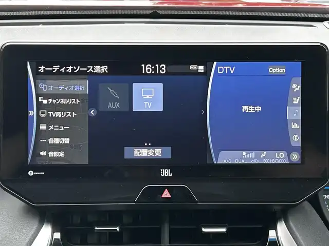 トヨタ ハリアー ハイブリッド Z レザーパッケージ 東京都 2020(令2)年 3.8万km センシュアルレッドマイカ ワンオーナー/純正SDナビ/（フルセグ/AM/FM/BT/USB）/JBLプレミアムサウンドシステム/セーフティセンス/・プリクラッシュセーフティ/・レーントレーシングアシスト/・レーダークルーズコントロール/・アダプティブハイビームシステム/ブラインドスポットモニター/パーキングサポートブレーキ/ヘッドアップディスプレイ/デジタルインナーミラー/おくだけ充電/ステアリングヒーター/レザーシート/前席解熱温熱シート/純正19インチホイール/ETC/スペアキー×1/新車時保証書/記録簿/取扱説明書