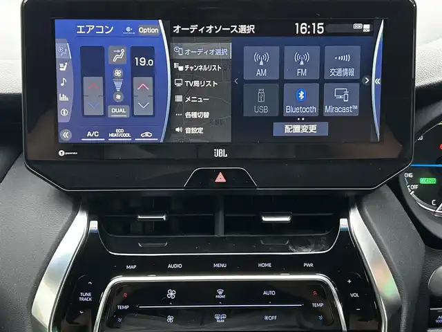 トヨタ ハリアー ハイブリッド Z レザーパッケージ 東京都 2020(令2)年 3.8万km センシュアルレッドマイカ ワンオーナー/純正SDナビ/（フルセグ/AM/FM/BT/USB）/JBLプレミアムサウンドシステム/セーフティセンス/・プリクラッシュセーフティ/・レーントレーシングアシスト/・レーダークルーズコントロール/・アダプティブハイビームシステム/ブラインドスポットモニター/パーキングサポートブレーキ/ヘッドアップディスプレイ/デジタルインナーミラー/おくだけ充電/ステアリングヒーター/レザーシート/前席解熱温熱シート/純正19インチホイール/ETC/スペアキー×1/新車時保証書/記録簿/取扱説明書