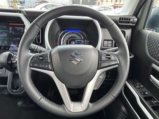 スズキ ハスラー HYBRID X 千葉県 2023(令5)年 2.1万km オフブルーM 純正メーカーオプションナビ/フルセグTV/Bluetooth/CD/DVD/ETC/全方位カメラ/前後ドライブレコーダー/前後コーナーセンサー/レーダークルーズコントロール/1列目シートヒーター/オートハイビーム/デュアルセンサーブレーキサポート/衝突被害軽減ブレーキ/後退時ブレーキサポート/誤発進抑制機能/車線逸脱警報/標識認識機能/横滑り防止装置/ウィンカーミラー/プッシュスタート/スマートキー/スペアキー/LEDヘッドライト/フォグランプ/純正アルミホイール/社外フロアマット/保証書・取扱説明書