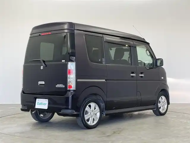 スズキ エブリィ ワゴン PZターボ スペシャル 埼玉県 2013(平25)年 10.5万km ミステリアスバイオレットパール 両側パワースライドドア/オートステップ/純正オーディオ（CD/AM/FM）/ＨＩＤライト/フォグライト/ポートブルナビ/オートエアコン/ターボ/ハイルーフ/リモコンキー