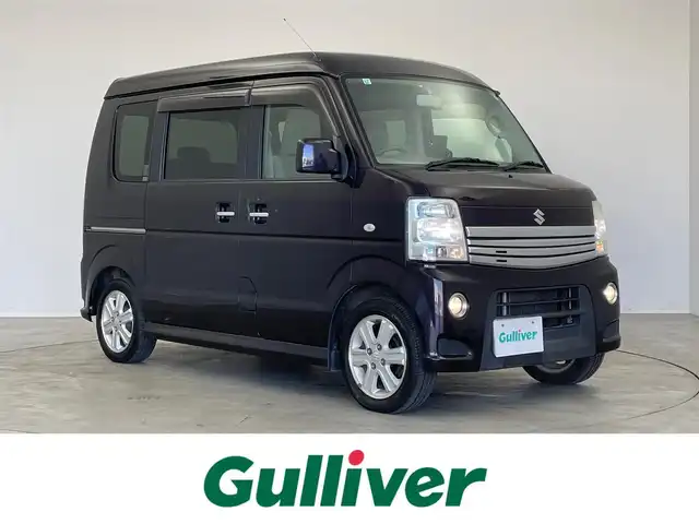 スズキ エブリィ ワゴン PZターボ スペシャル 埼玉県 2013(平25)年 10.5万km ミステリアスバイオレットパール 両側パワースライドドア/オートステップ/純正オーディオ（CD/AM/FM）/ＨＩＤライト/フォグライト/ポートブルナビ/オートエアコン/ターボ/ハイルーフ/リモコンキー