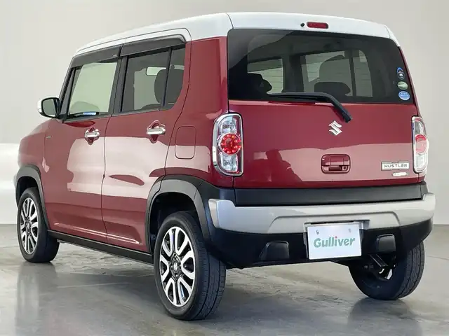 スズキ ハスラー Jスタイル Ⅱ 愛知県 2016(平28)年 6.7万km フェニックスレッドパール/ホワイト2トーンルーフ 社外ナビ　シートヒーター　禁煙車　フルセグＴＶ　ＤＶＤ　ＥＴＣ　ドラレコ　衝突軽減　車線逸脱　デュアルカメラブレーキサポート　ＨＩＤオートライト　フォグ　Ｂｌｕｅｔｏｏｔｈ　ハーフレザー　純正マット　アイドリングストップ　純正１５インチAW　特別仕様車　プッシュスタート　スマートキー