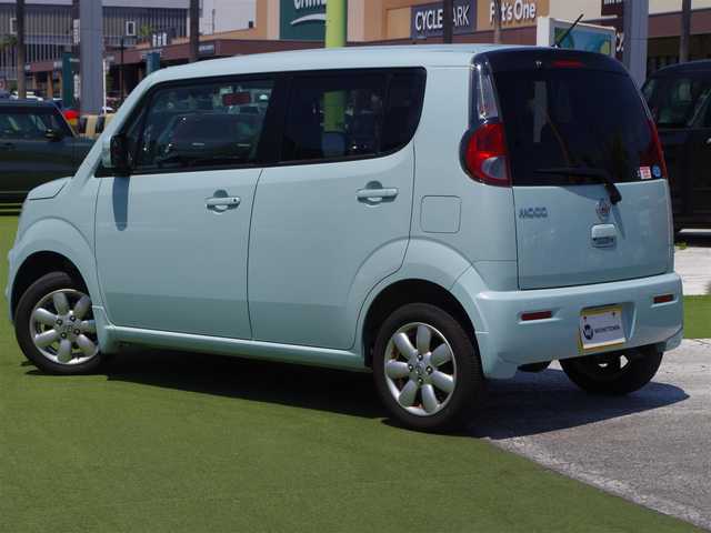 日産 モコ G FOUR 道央・札幌 2013(平25)年 3.5万km アロマティックアクア 社外メモリーナビ/ワンセグTV/【CD再生機能　Bluetooth接続】/バックカメラ/ドライブレコーダー/革巻きステアリング/運転席シートヒーター/ETC/ウインカーミラー/純正14インチアルミホイル/携帯リモコン