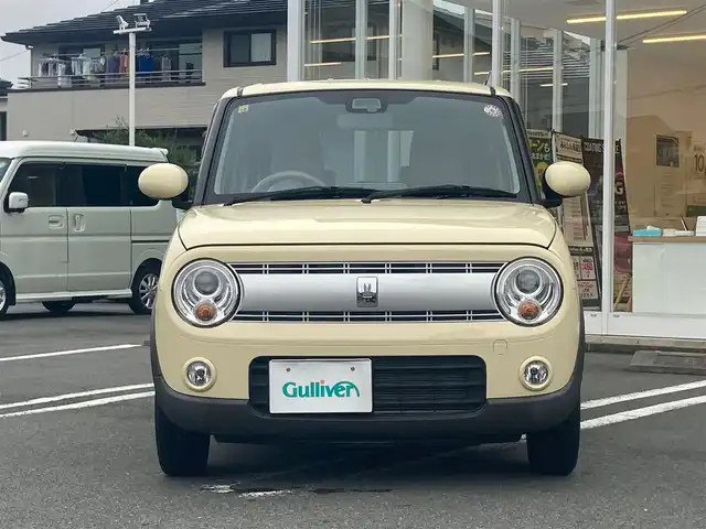 スズキ ラパン S 静岡県 2020(令2)年 1.8万km シフォンアイボリーM エンジンスタートボタン/パワーステアリング/パワーウィンドウ/アイドリングストップ/マニュアルエアコン/スマートキー/純正SDナビ（BT.ワンセグ）/D席シートヒーター/純正アルミホイール/ABS/横滑り防止装置/コーナーセンサー後のみ/レーンキープアシスト/オートライト/Wエアバック/衝突軽減システム