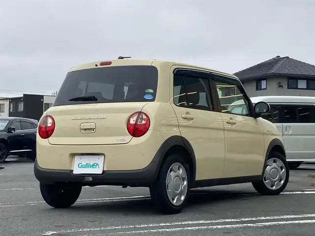 スズキ ラパン S 静岡県 2020(令2)年 1.8万km シフォンアイボリーM エンジンスタートボタン/パワーステアリング/パワーウィンドウ/アイドリングストップ/マニュアルエアコン/スマートキー/純正SDナビ（BT.ワンセグ）/D席シートヒーター/純正アルミホイール/ABS/横滑り防止装置/コーナーセンサー後のみ/レーンキープアシスト/オートライト/Wエアバック/衝突軽減システム