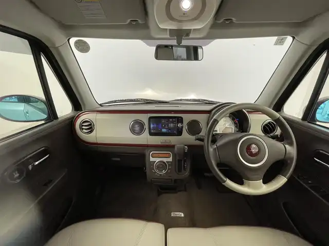 スズキ ラパン X 群馬県 2014(平26)年 7.4万km シャンパンピンクPM 禁煙車　純正ナビ　ＢＴ　ワンセグ　バックカメラ　アイドリングストップ　電動格納ミラー　オートライト　オートエアコン　ラパン専用コンビシート　ＨＩＤ　ナノイー　プッシュスタート　スマートキー　純正ＡＷ