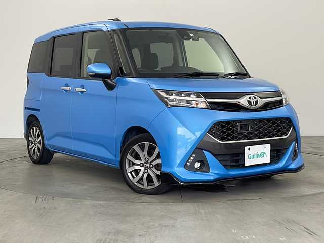 トヨタ タンク カスタムG－T 兵庫県 2018(平30)年 5.8万km ファインブルーマイカメタリック ・ワンオーナー/・社外ナビ（CD・DVD・SD・TV・BT）/・バックカメラ/・両側パワースライドドア/・クルーズコントロール/・スマートアシスト/・衝突回避支援ブレーキ機能/・衝突警報機能（対車両・対歩行者）、/・車線逸脱警報機能/・誤発進抑制制御機能/・後方誤発進抑制制御機能/・先行車発進お知らせ機能/・クルーズコントロール/・LEDヘッドライト/・オートライト/・LEDフォグランプ/・アイドリングストップ/・純正15インチAW/・ETC/・スマートキー/・ドライブレコーダー