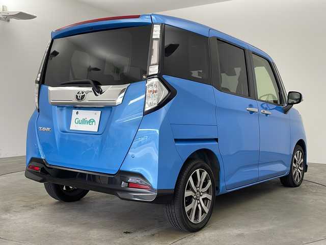 トヨタ タンク カスタムG－T 兵庫県 2018(平30)年 5.8万km ファインブルーマイカメタリック ・ワンオーナー/・社外ナビ（CD・DVD・SD・TV・BT）/・バックカメラ/・両側パワースライドドア/・クルーズコントロール/・スマートアシスト/・衝突回避支援ブレーキ機能/・衝突警報機能（対車両・対歩行者）、/・車線逸脱警報機能/・誤発進抑制制御機能/・後方誤発進抑制制御機能/・先行車発進お知らせ機能/・クルーズコントロール/・LEDヘッドライト/・オートライト/・LEDフォグランプ/・アイドリングストップ/・純正15インチAW/・ETC/・スマートキー/・ドライブレコーダー