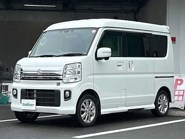 スズキ エブリィ ワゴン PZターボ スペシャル 京都府 2020(令2)年 8.1万km パールホワイト ７インチＳＤナビ/ワンセグ/衝突軽減装置　/両側パワースライドドア　/禁煙車　/バックカメラ　/クリアランスソナー　/ＥＴＣ　　/スマートキー　/シートヒーター　/純正アルミ　/アイドリングストップ　/プッシュスタート/ドアバイザー/ワンオーナー