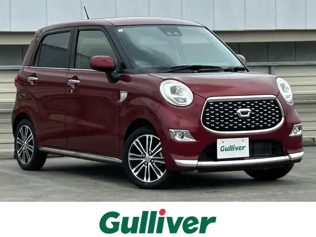ダイハツ キャスト スタイル GプライムコレSAⅢ 静岡県 2020(令2)年 5.6万km ファイアークォーツレッドM 純正ナビ/・フルセグ/CD/DVD/Bluetooth/SD/USB/バックカメラ/ハーフレザーシート/革巻きステアリング/・ステアリングスイッチ/オートライト/スマートキー/・プッシュスタート/LEDヘッドライト/・フォグランプ/電動格納ミラー/純正アルミホイール/純正フロアマット/シートヒーター